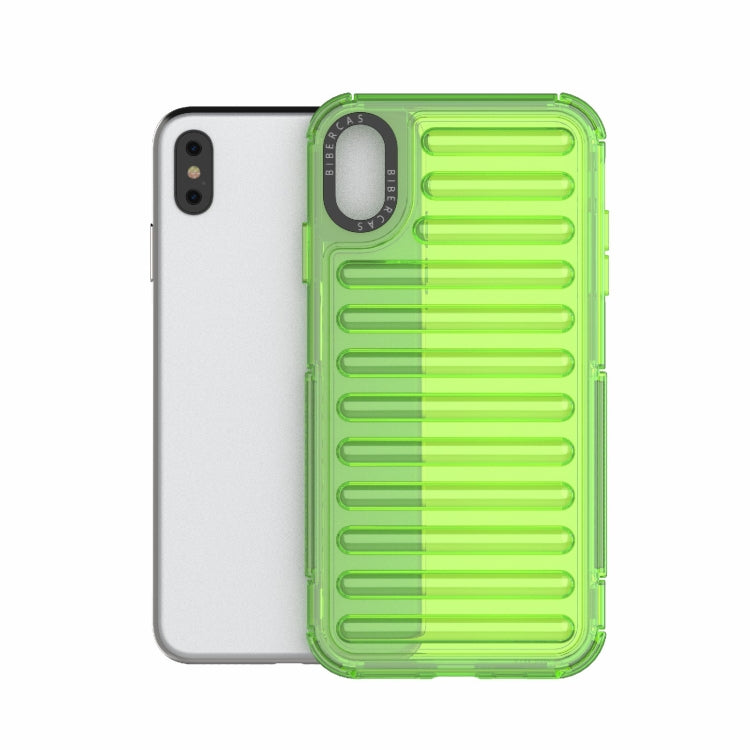 For iPhone XS Max High Transparency TPU Hybrid PC Airbag Phone Case