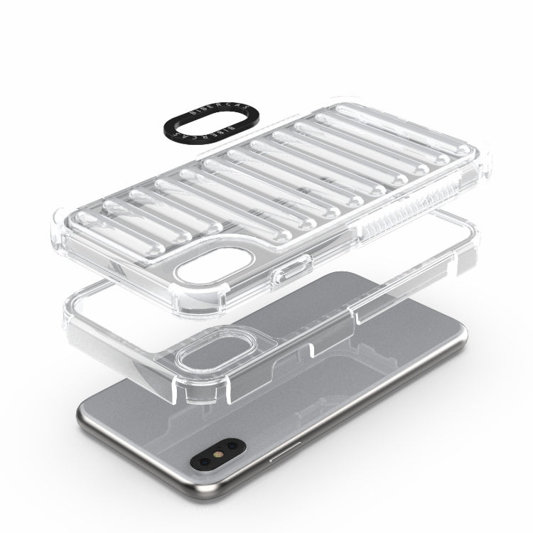 For iPhone XS Max High Transparency TPU Hybrid PC Airbag Phone Case