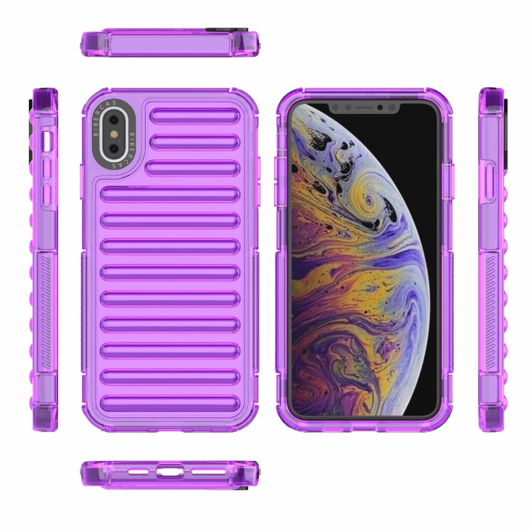 For iPhone XS Max High Transparency TPU Hybrid PC Airbag Phone Case
