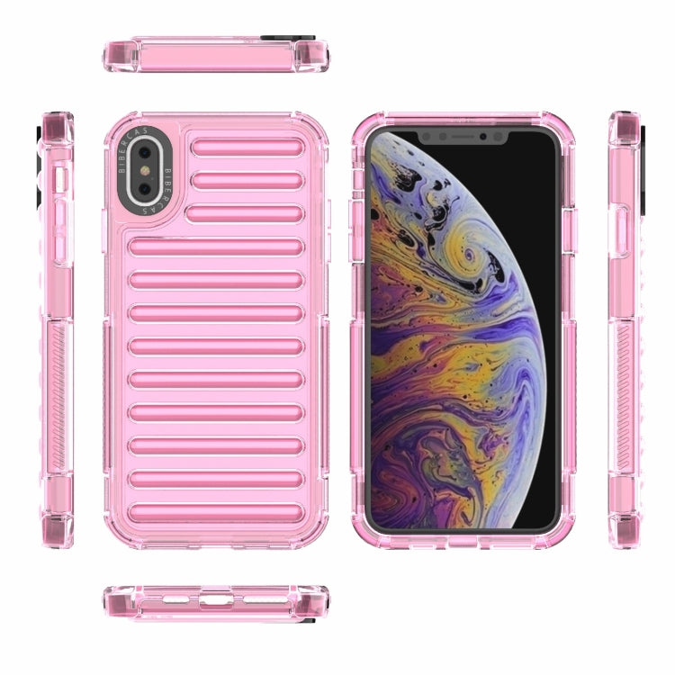For iPhone XS Max High Transparency TPU Hybrid PC Airbag Phone Case