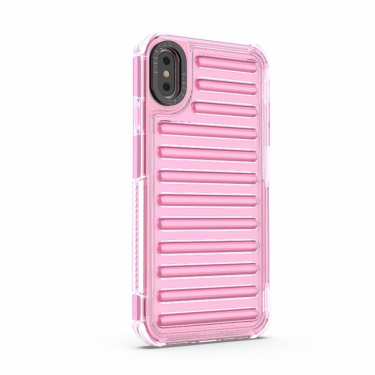 For iPhone XS Max High Transparency TPU Hybrid PC Airbag Phone Case