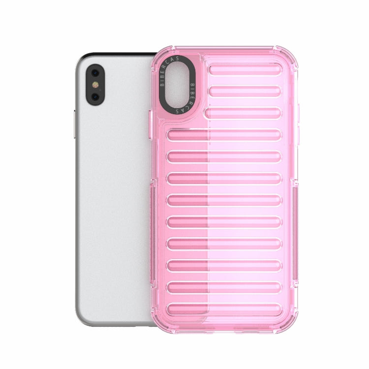 For iPhone XS Max High Transparency TPU Hybrid PC Airbag Phone Case