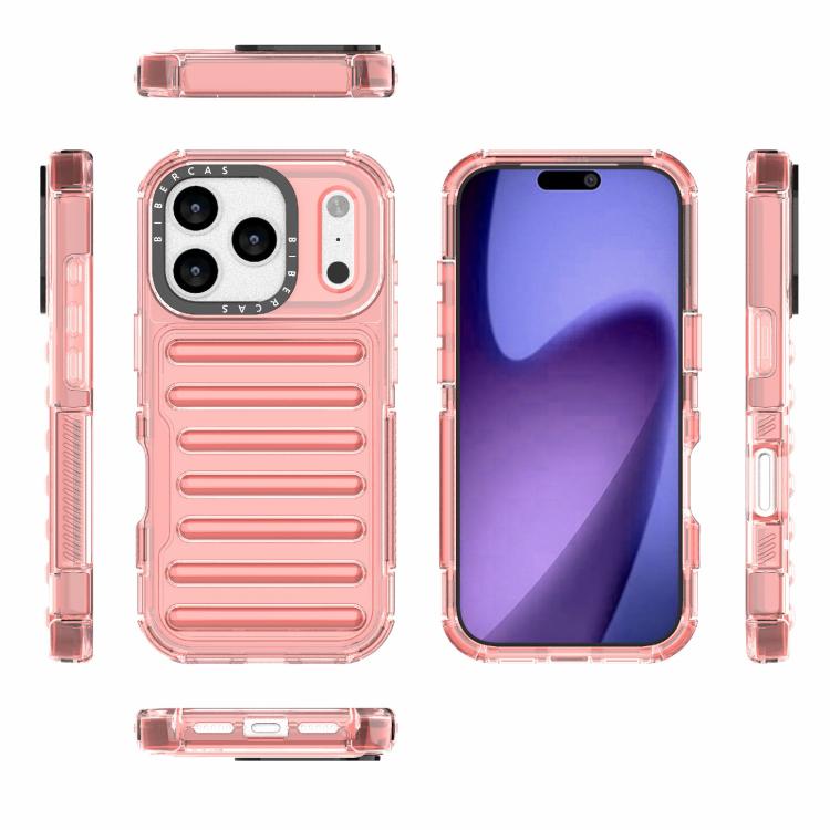 For iPhone 17 Pro High Transparency TPU Hybrid PC Airbag Phone Case