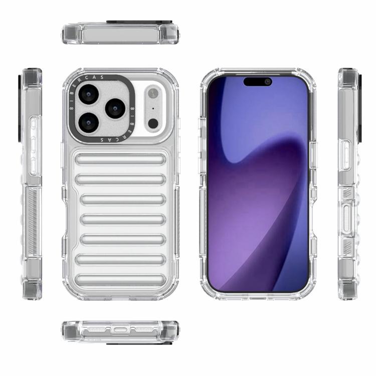 For iPhone 17 Pro High Transparency TPU Hybrid PC Airbag Phone Case
