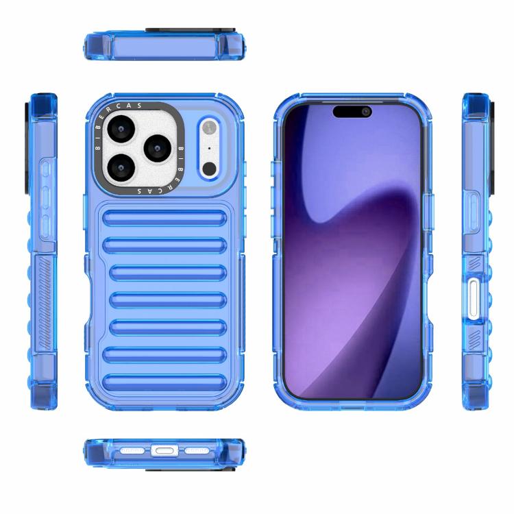 For iPhone 17 Pro High Transparency TPU Hybrid PC Airbag Phone Case