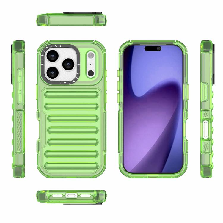 For iPhone 17 Pro High Transparency TPU Hybrid PC Airbag Phone Case