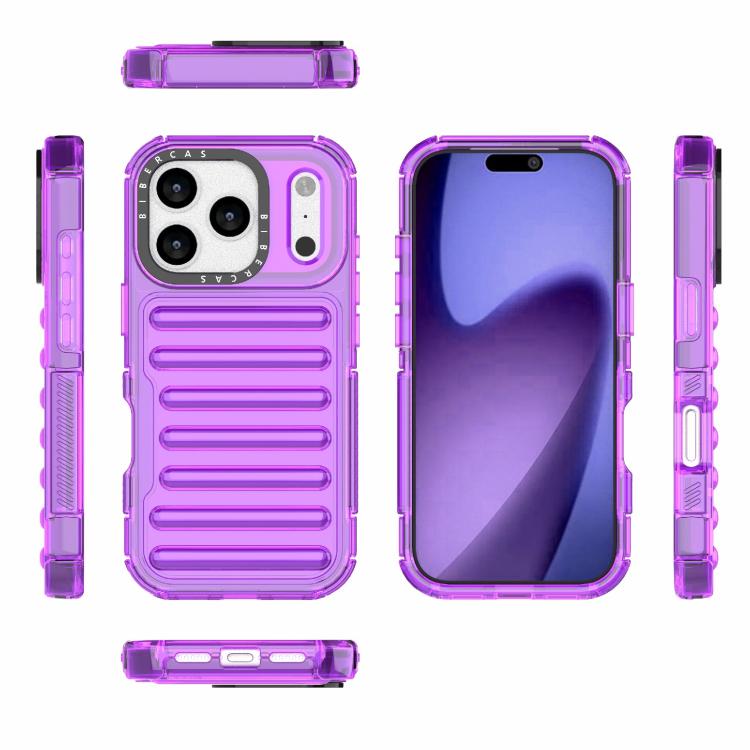For iPhone 17 Pro High Transparency TPU Hybrid PC Airbag Phone Case