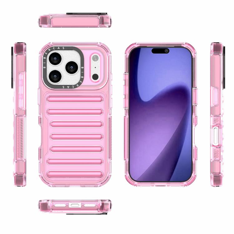 For iPhone 17 Pro High Transparency TPU Hybrid PC Airbag Phone Case