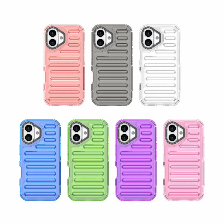 For iPhone 17 High Transparency TPU Hybrid PC Airbag Phone Case