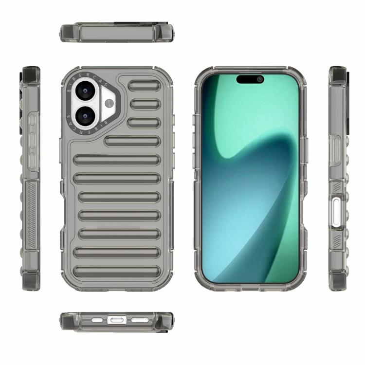 For iPhone 17 High Transparency TPU Hybrid PC Airbag Phone Case