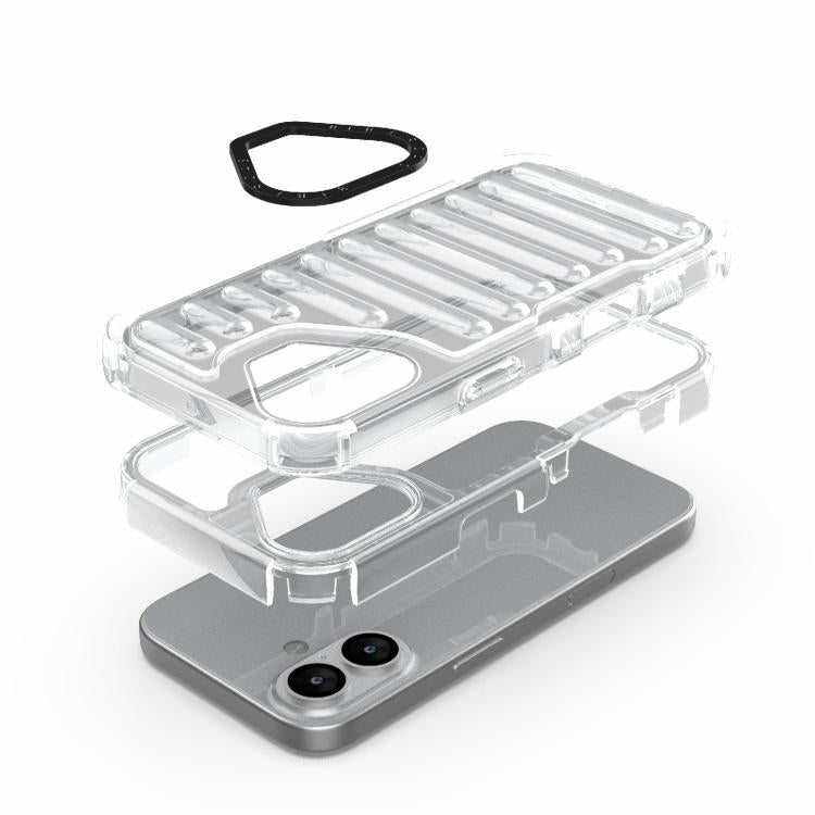 For iPhone 17 High Transparency TPU Hybrid PC Airbag Phone Case