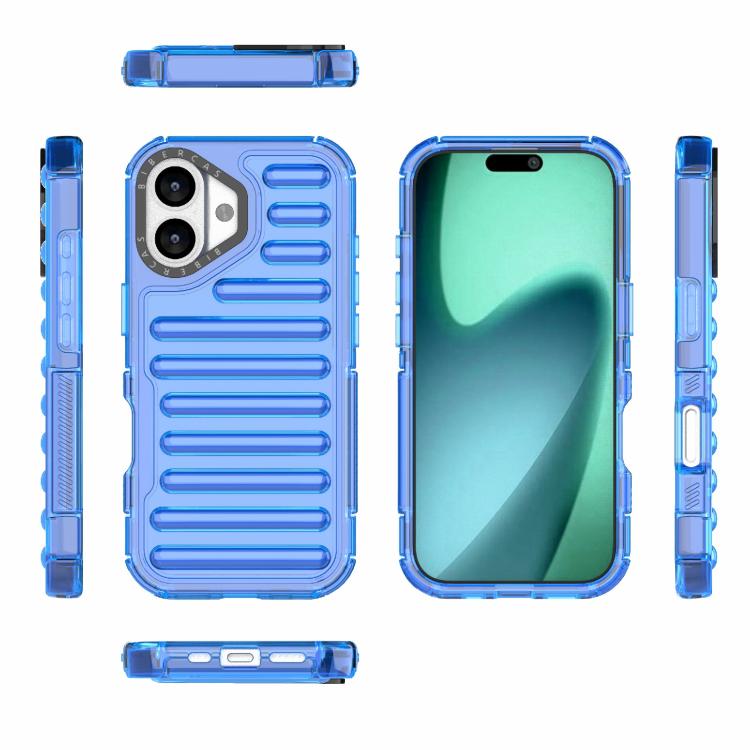 For iPhone 17 High Transparency TPU Hybrid PC Airbag Phone Case