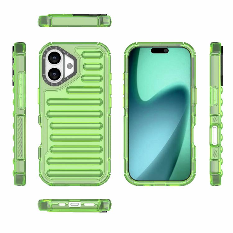 For iPhone 17 High Transparency TPU Hybrid PC Airbag Phone Case
