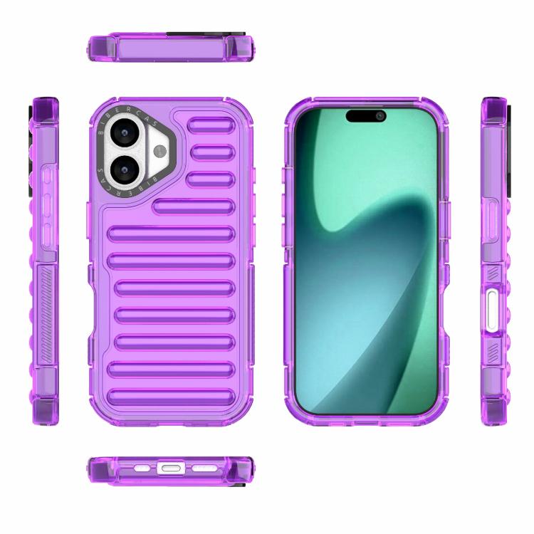 For iPhone 17 High Transparency TPU Hybrid PC Airbag Phone Case