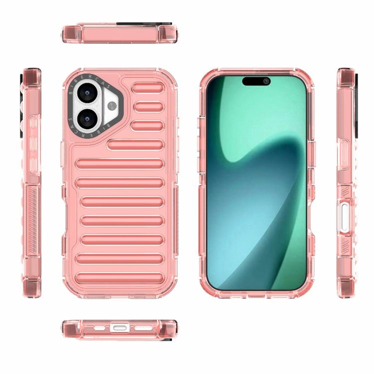 For iPhone 17 High Transparency TPU Hybrid PC Airbag Phone Case