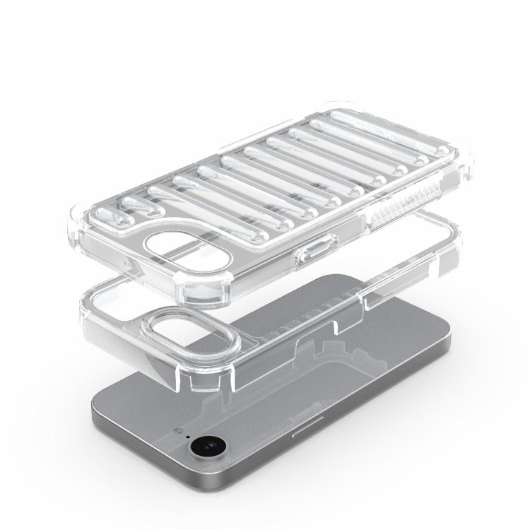 For iPhone 17e / 16e High Transparency TPU Hybrid PC Airbag Phone Case