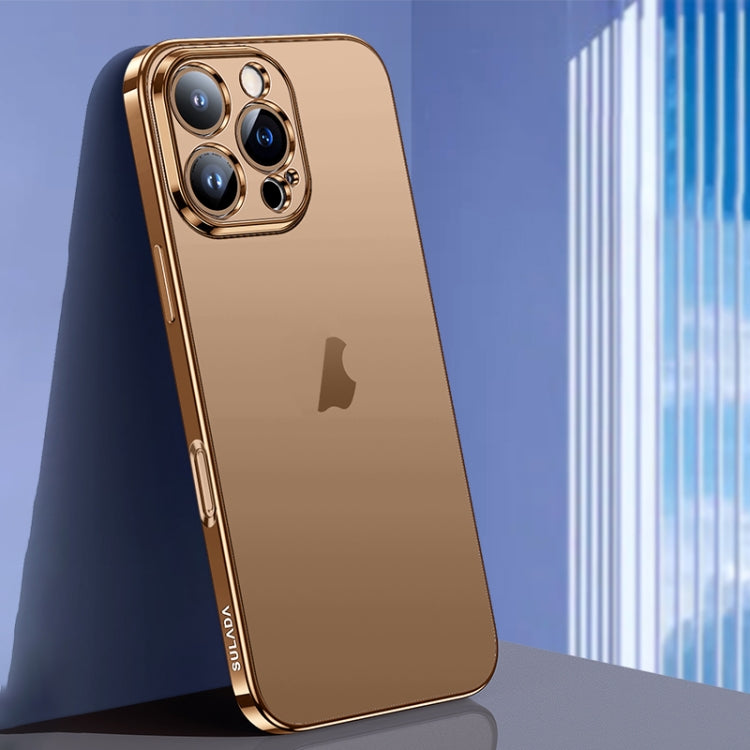 For iPhone 16 Pro SULADA Natural Color Series Electroplating Frosted TPU Phone Case