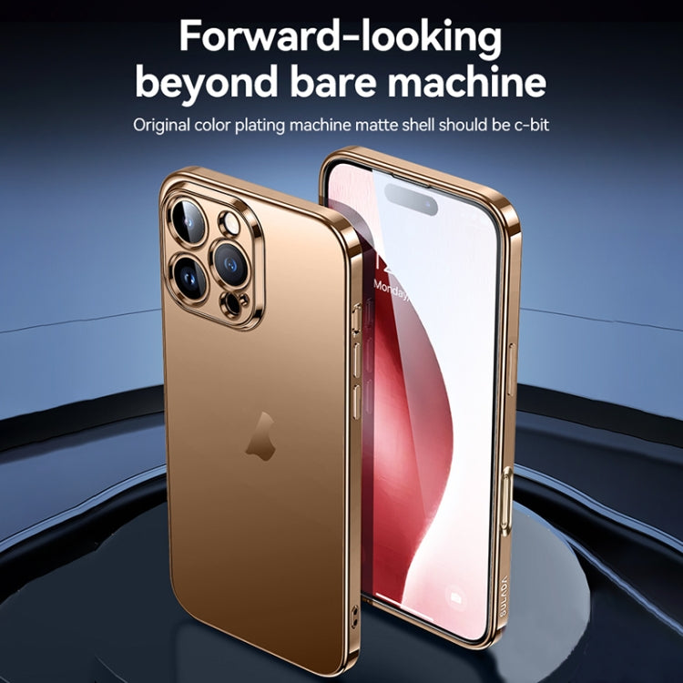 For iPhone 16 SULADA Natural Color Series Electroplating Frosted TPU Phone Case