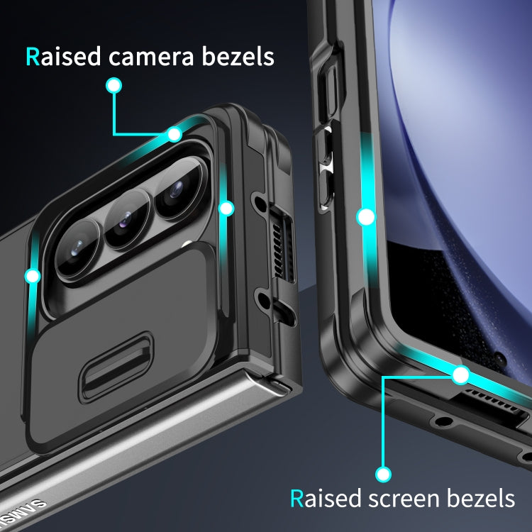 For Samsung Galaxy Z Fold5 Sliding Camshield TPU + PC Phone Case