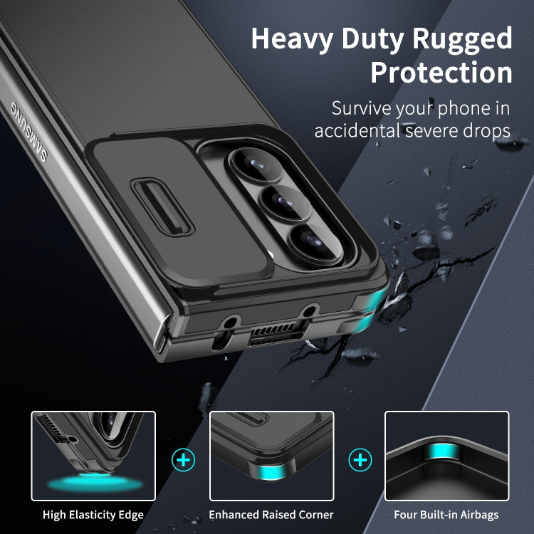For Samsung Galaxy Z Fold5 Sliding Camshield TPU + PC Phone Case