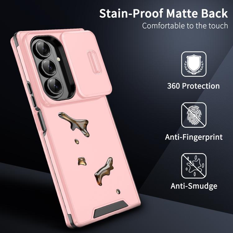 For Samsung Galaxy Z Fold7 Sliding Camshield TPU + PC Phone Case