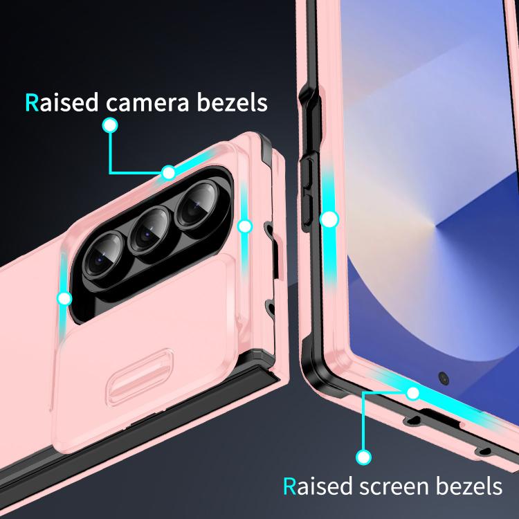 For Samsung Galaxy Z Fold7 Sliding Camshield TPU + PC Phone Case