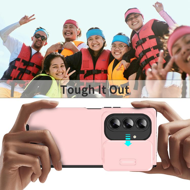 For Samsung Galaxy Z Fold7 Sliding Camshield TPU + PC Phone Case