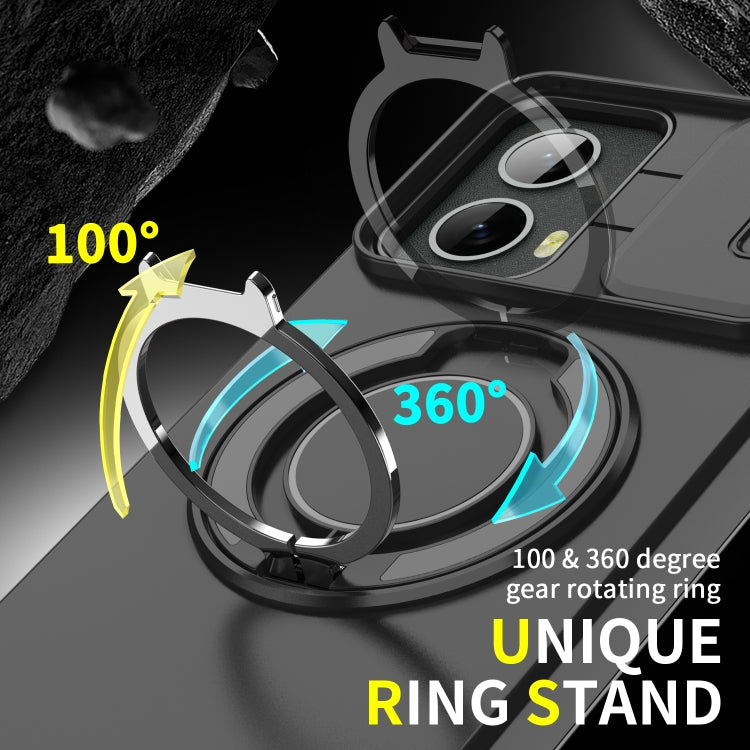 For Motorola Moto G 5G 2024 Sliding Camshield Ring Holder Phone Case