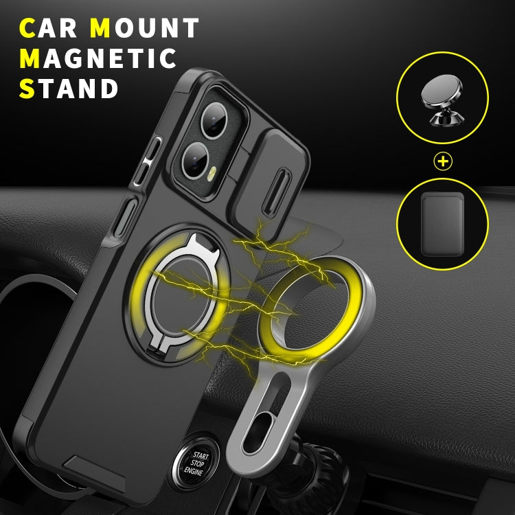 For Motorola Moto G 5G 2024 Sliding Camshield Ring Holder Phone Case