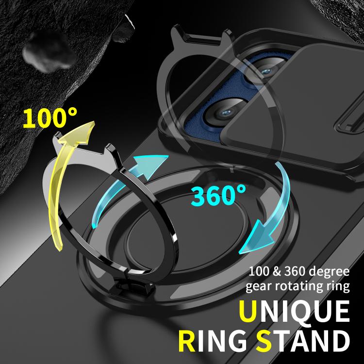 For Motorola Moto G Stylus 5G 2025 Sliding Camshield Ring Holder Phone Case