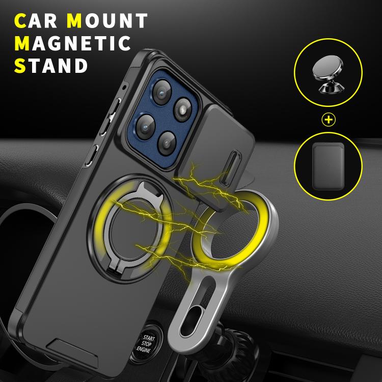 For Motorola Moto G Stylus 5G 2025 Sliding Camshield Ring Holder Phone Case