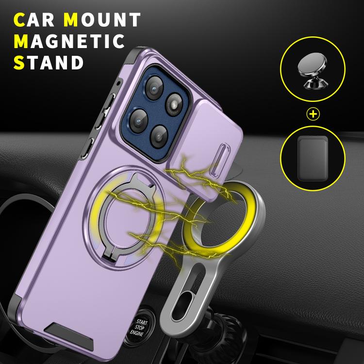 For Motorola Moto G Stylus 5G 2025 Sliding Camshield Ring Holder Phone Case