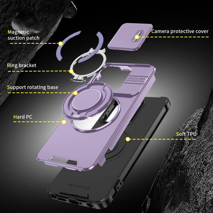 For Motorola Moto G Stylus 5G 2025 Sliding Camshield Ring Holder Phone Case
