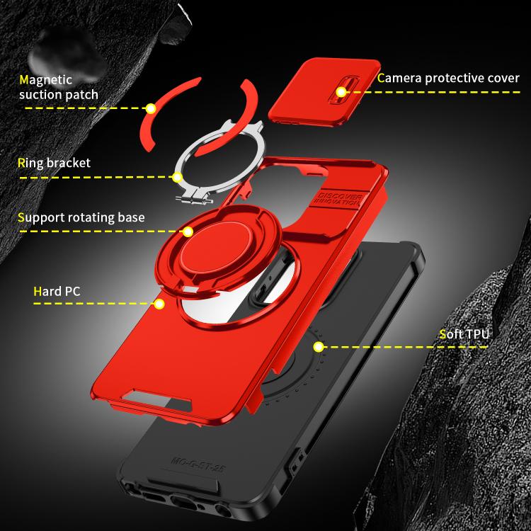 For Motorola Moto G Stylus 5G 2025 Sliding Camshield Ring Holder Phone Case