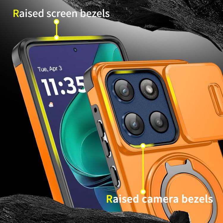 For Motorola Moto G Stylus 5G 2025 Sliding Camshield Ring Holder Phone Case