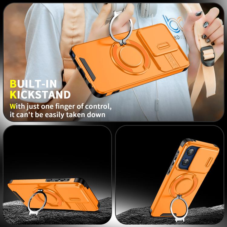 For Motorola Moto G Stylus 5G 2025 Sliding Camshield Ring Holder Phone Case