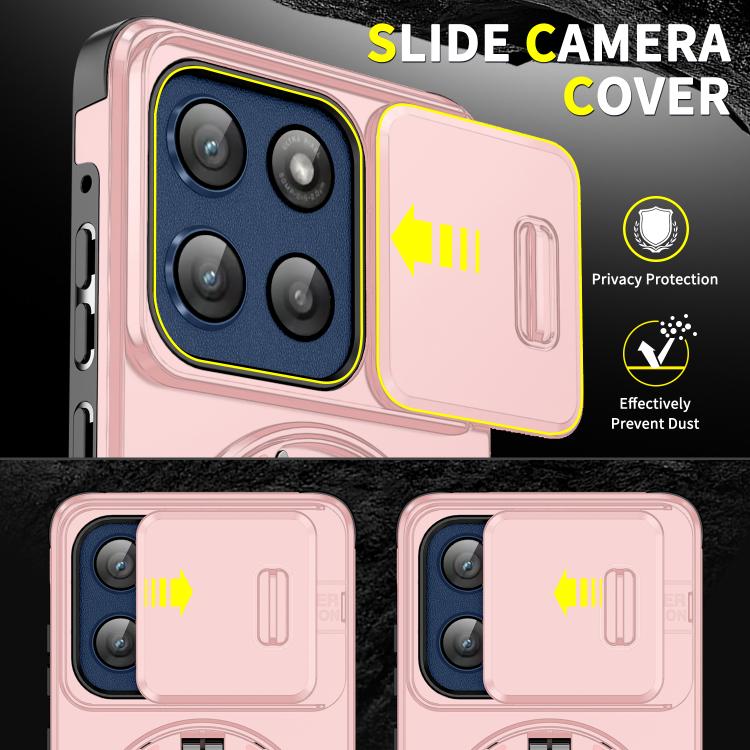 For Motorola Moto G Stylus 5G 2025 Sliding Camshield Ring Holder Phone Case