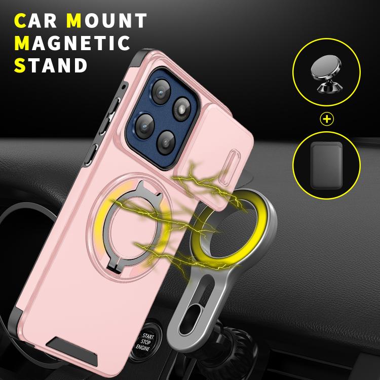For Motorola Moto G Stylus 5G 2025 Sliding Camshield Ring Holder Phone Case