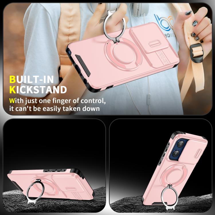 For Motorola Moto G Stylus 5G 2025 Sliding Camshield Ring Holder Phone Case