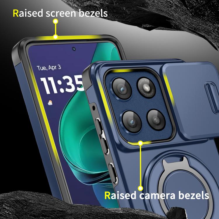 For Motorola Moto G Stylus 5G 2025 Sliding Camshield Ring Holder Phone Case