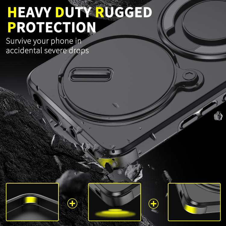For Redmi Note 14 Pro 5G / 4G Sliding Camshield Ring Holder Phone Case
