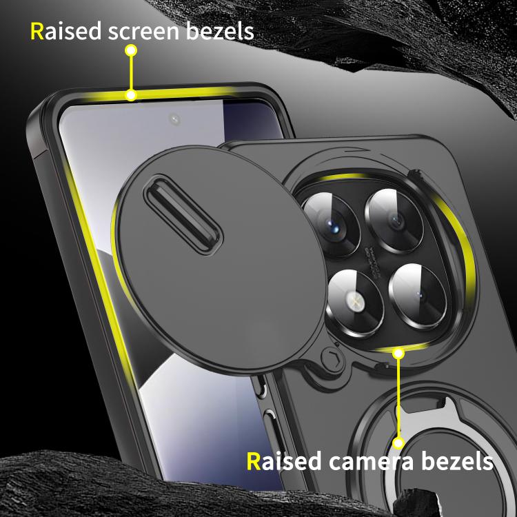 For Redmi Note 14 Pro 5G / 4G Sliding Camshield Ring Holder Phone Case