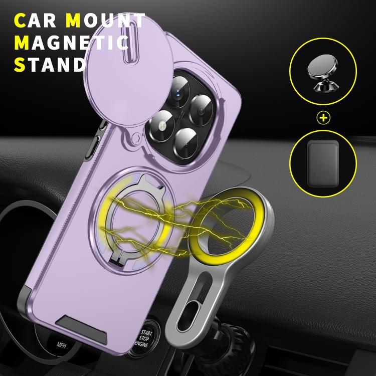 For Redmi Note 14 Pro 5G / 4G Sliding Camshield Ring Holder Phone Case