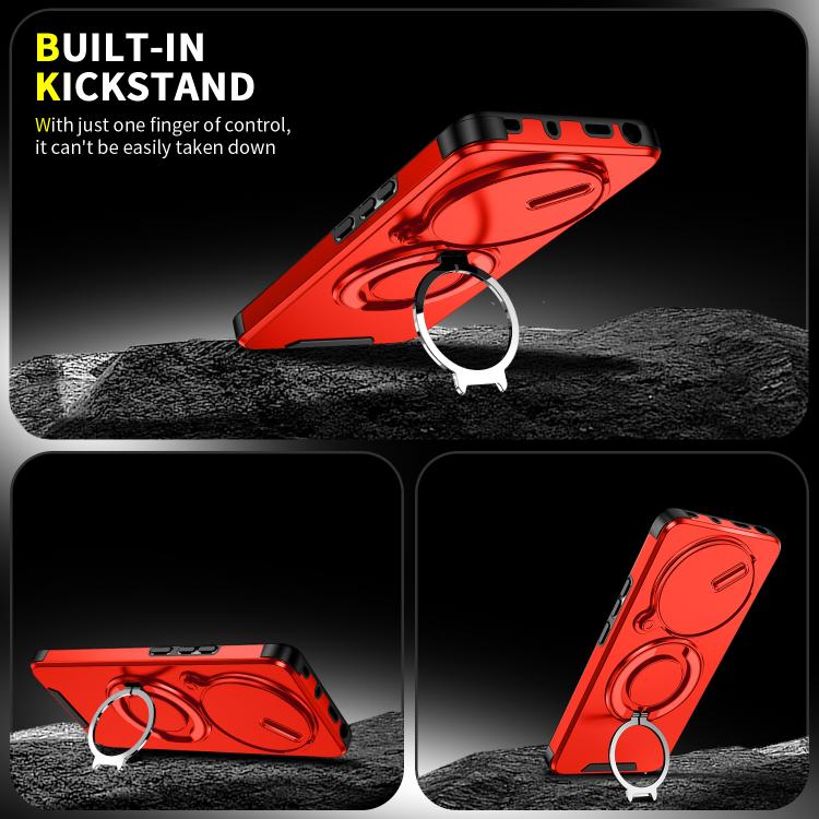 For Redmi Note 14 Pro 5G / 4G Sliding Camshield Ring Holder Phone Case