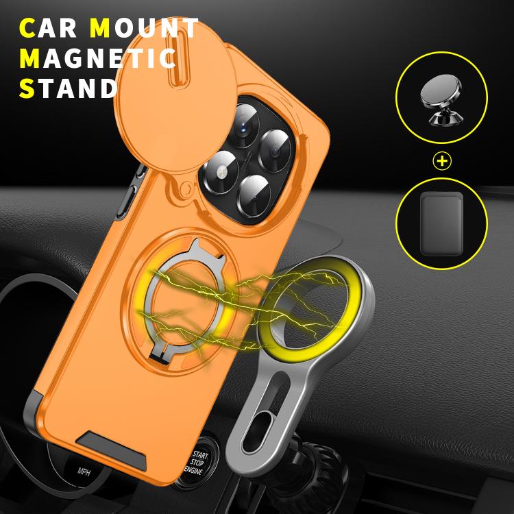 For Redmi Note 14 Pro 5G / 4G Sliding Camshield Ring Holder Phone Case