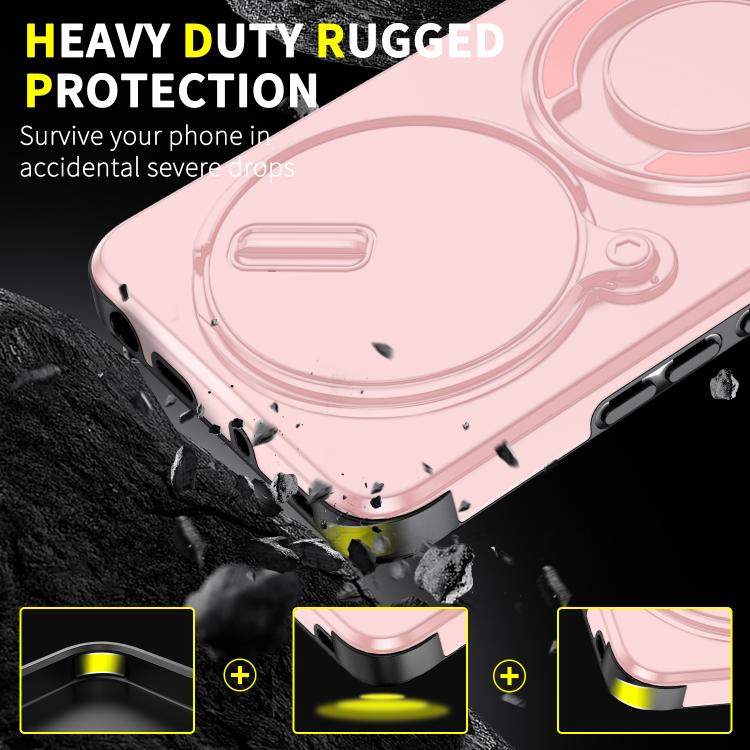 For Redmi Note 14 Pro 5G / 4G Sliding Camshield Ring Holder Phone Case