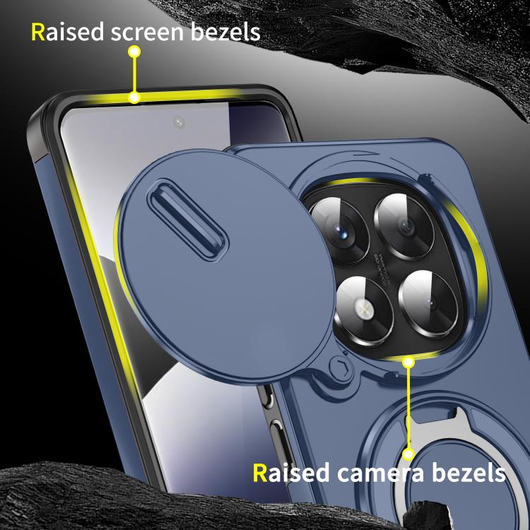 For Redmi Note 14 Pro 5G / 4G Sliding Camshield Ring Holder Phone Case