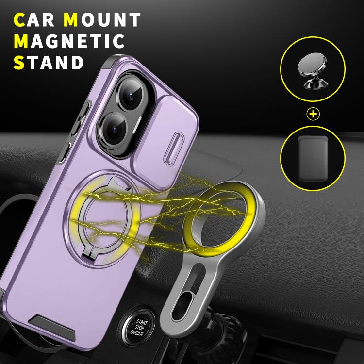 For Redmi Turbo 4 Pro / Poco F7 Sliding Camshield Ring Holder Phone Case
