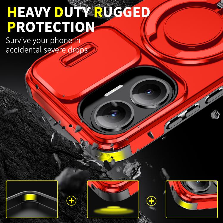 For Redmi Turbo 4 Pro / Poco F7 Sliding Camshield Ring Holder Phone Case
