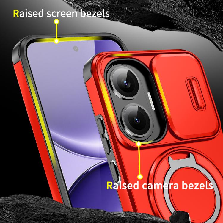 For Redmi Turbo 4 Pro / Poco F7 Sliding Camshield Ring Holder Phone Case